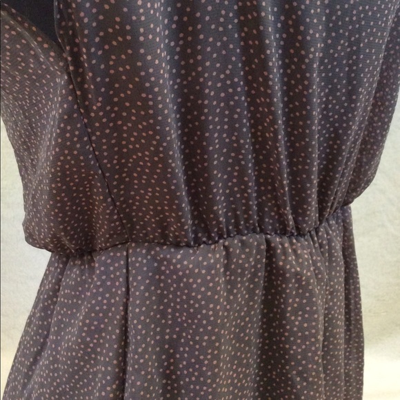 Flattering & Flowy Lush hi lo mini dress with pink dots, lined - Picture 6 of 8